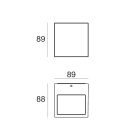 LINEA LIGHT - CUBIT 26 1L MONO 7WAC 220V BG
