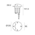 LINEA LIGHT - ALCOR_R1 1 1L 6,3W S/ALIM.GG 1