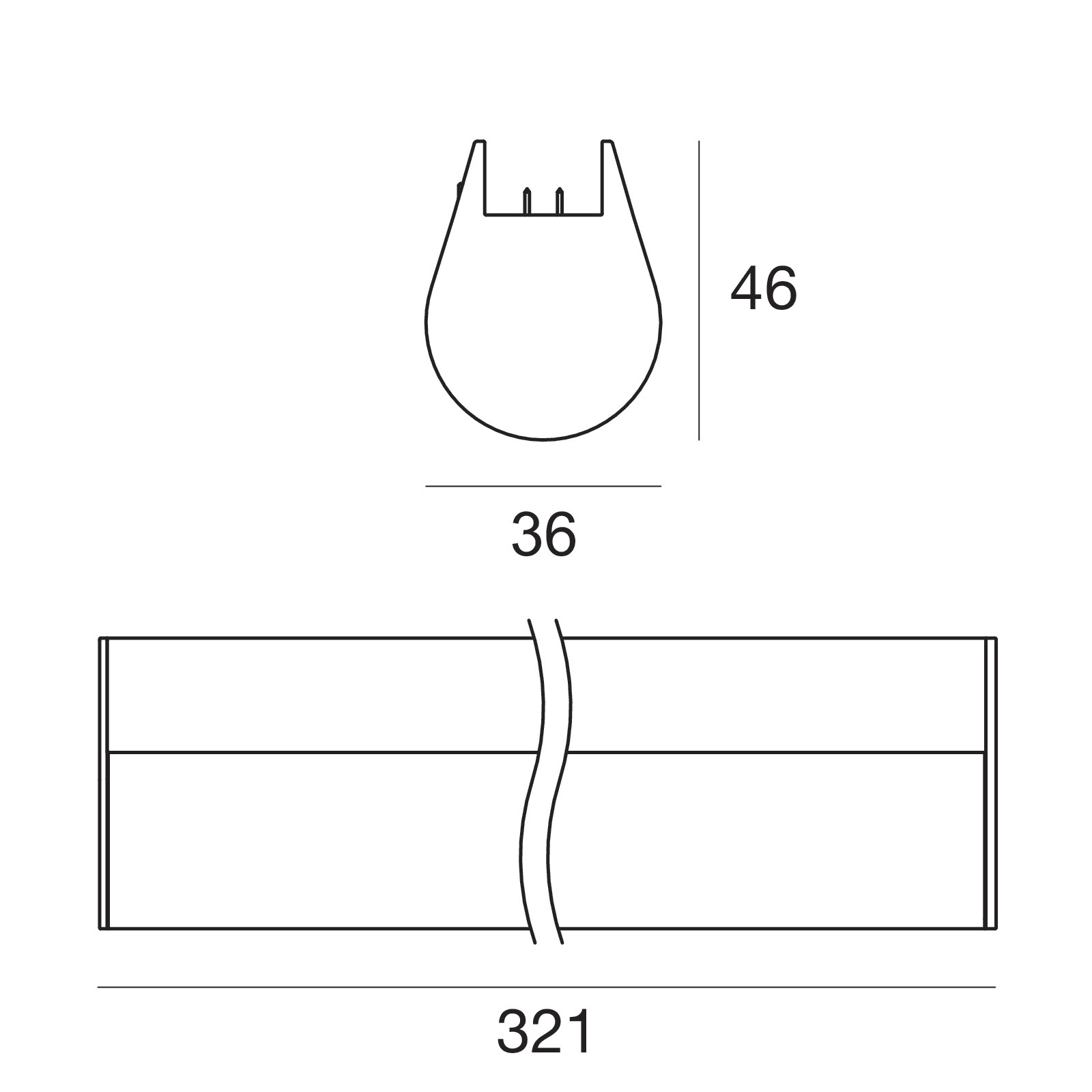 LINEA LIGHT - INK TUBO L300 11W B.CO 2700K
