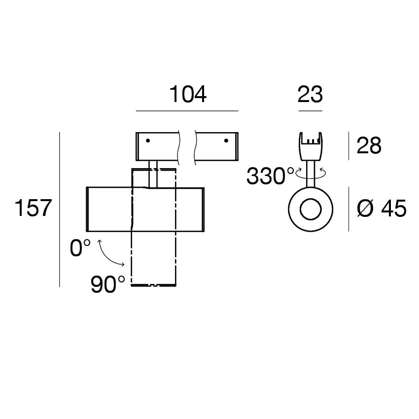 LINEA LIGHT - INK FAR.10W 45 B.CO 2700K