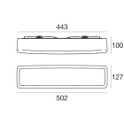 LINEA LIGHT - MY WHITE PLAF.RETT(M) 17W PN EM.3H
