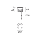 LINEA LIGHT - ORMA-I 1 1LED 4W 350MA INOX