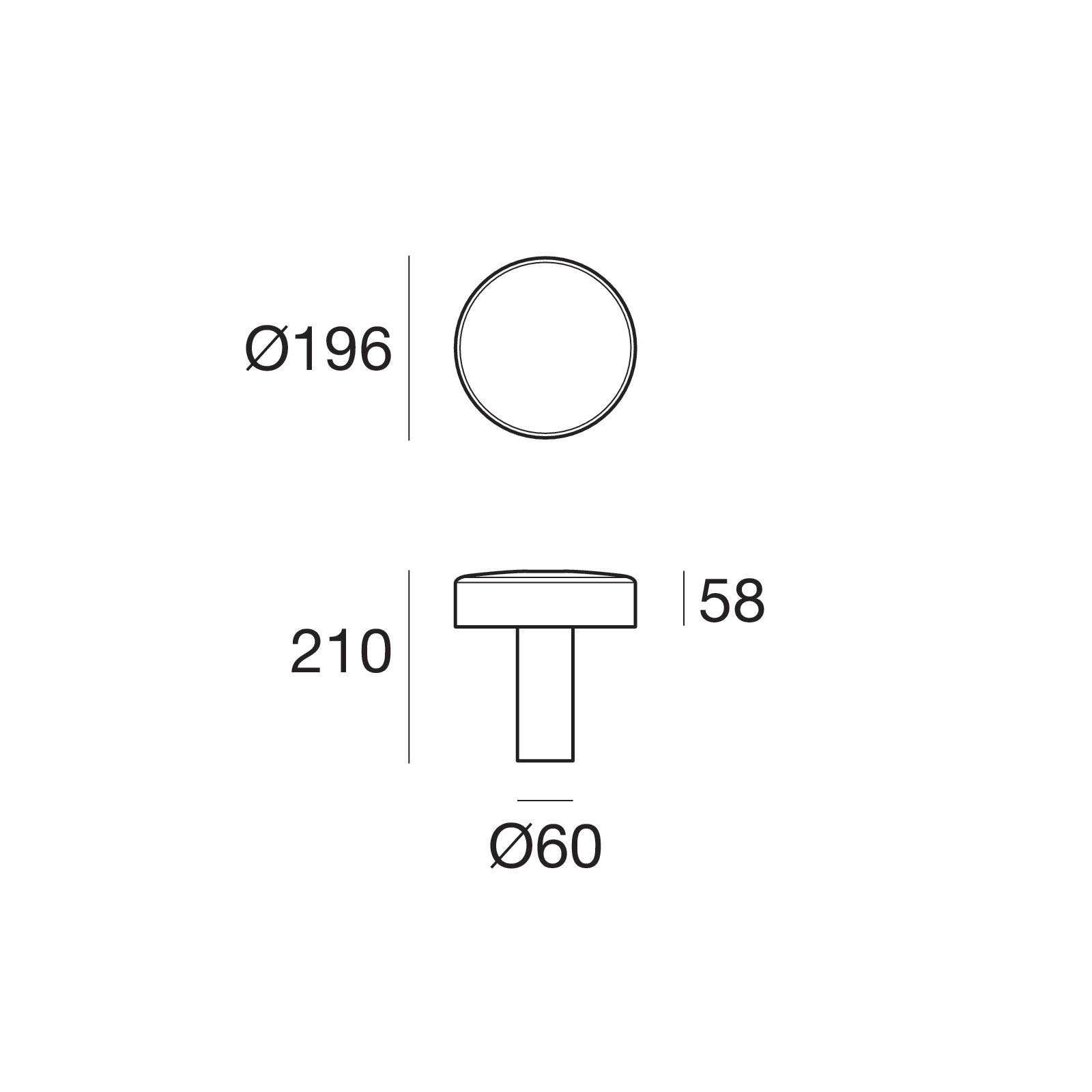 LINEA LIGHT - BOND DARK BROWN 3000K 12W H210