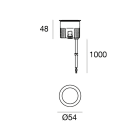 LINEA LIGHT - ORMA-A 1 1LED 4W 350MA INOX