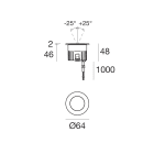 LINEA LIGHT - ORMA-IJ 21 1LED 5W 24VDC INOX