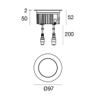 LINEA LIGHT - ORMA 101 1LED 8W RGBW INOX