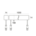 LINEA LIGHT - RUBBER 3D OPTIC WHITE 2700K 1MT20