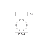 LINEA LIGHT - BOX PLAF T(S)LED 17W B.CO RAG.3000K 8238