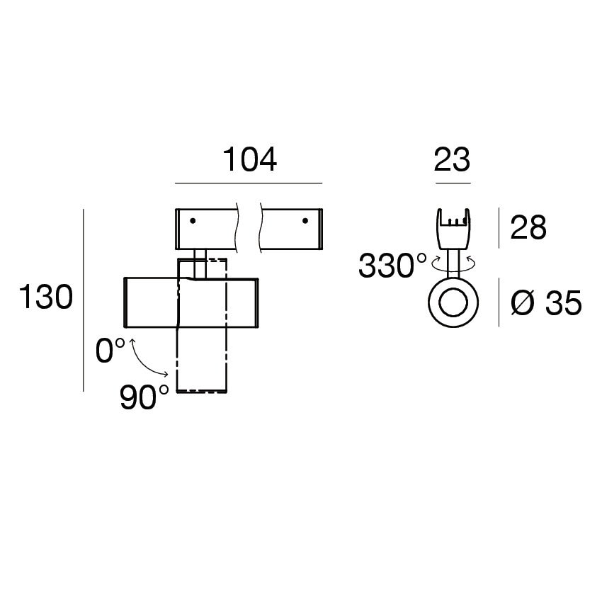 LINEA LIGHT - INK FAR.6W 10 NERO 2700K