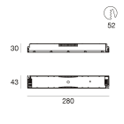 LINEA LIGHT - 150W 24V DALI/PUSH 83062