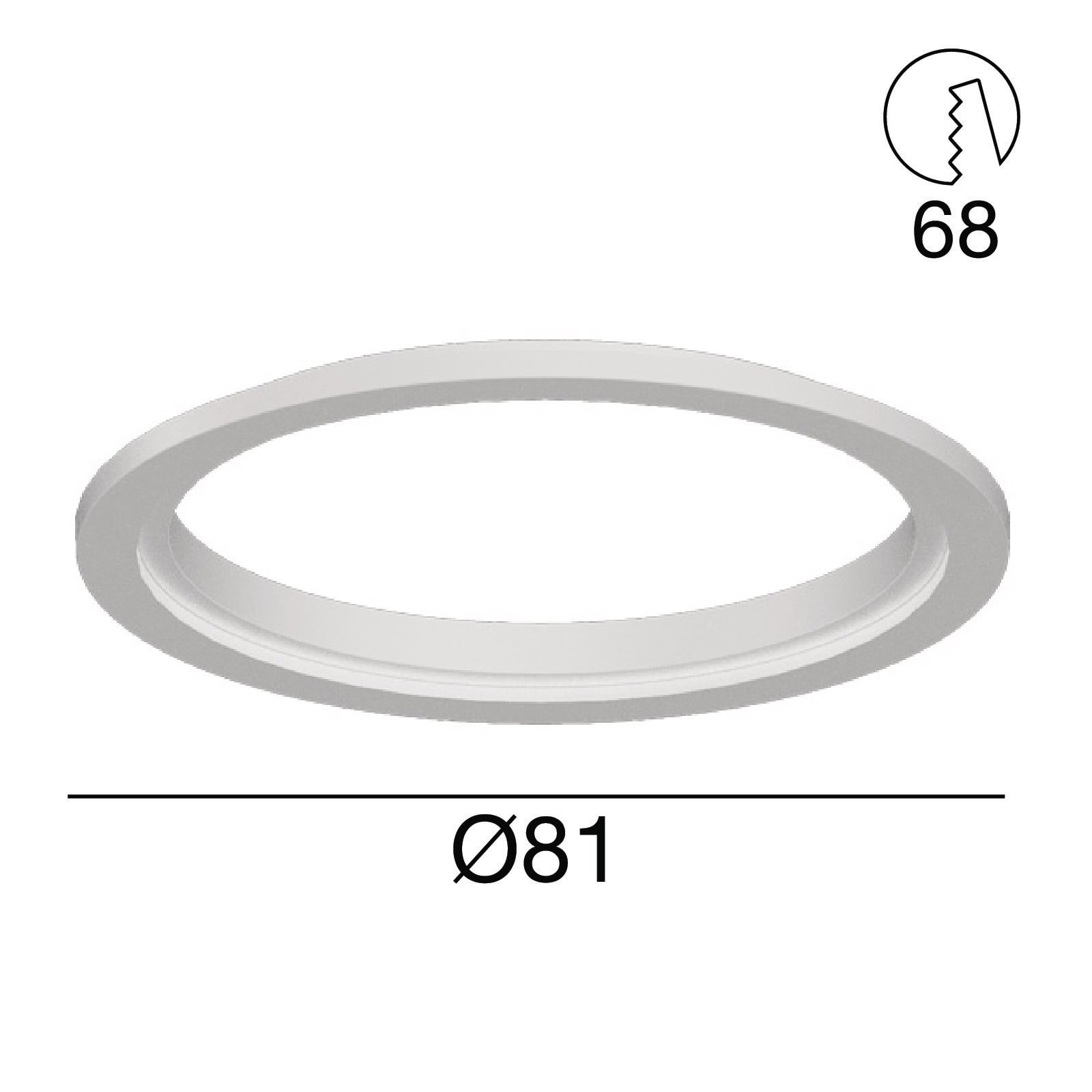 LINEA LIGHT - ACESSORIO GHIERA PC BIANCO D.81