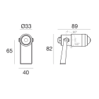 LINEA LIGHT - CLIVO 12 1LED 3WAC C/DRIVER INOX