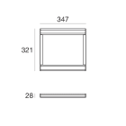 LINEA LIGHT - TRIX-C30 L350 21W B.CO RAGG