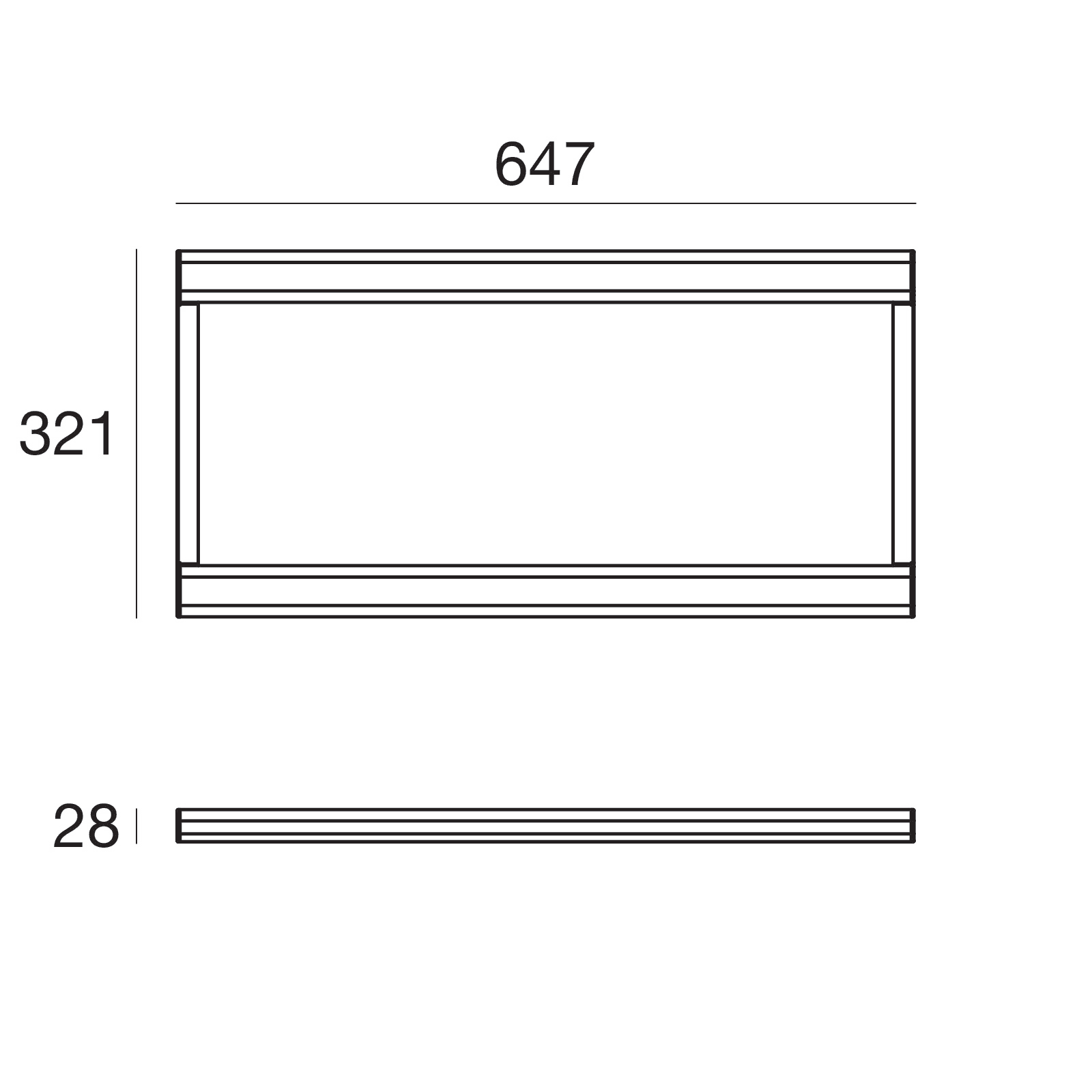 LINEA LIGHT - TRIX-C30 L650 42W GRIG. RAGG 8428
