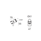 LINEA LIGHT - IRIS67 14 1L 6W D.41 S/AL.NG