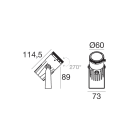 LINEA LIGHT - IRIS67 15 1L 13W D.60 S/AL.NG