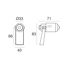 LINEA LIGHT - CLIVO 15 1LED 2W NG