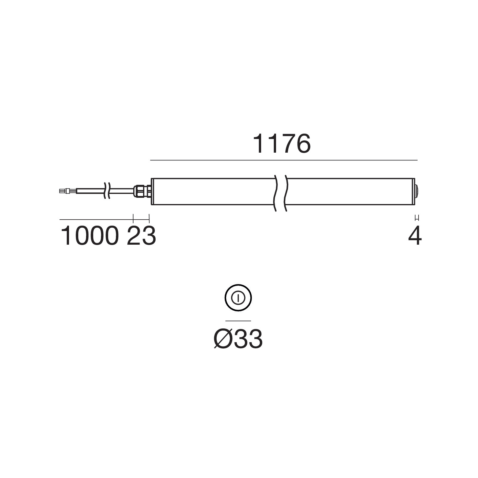 LINEA LIGHT - MAXI TUBE 5+ALIM.L1164 CRI92 SAT.TR