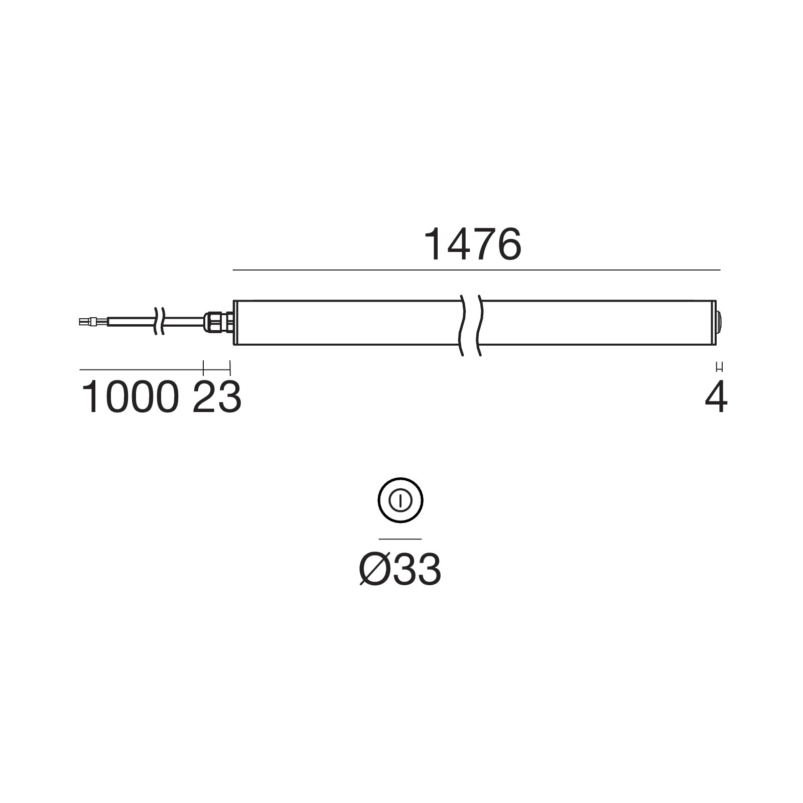 LINEA LIGHT - MAXI TUBE 6+ALIM.L1464 CRI92 SAT.TR