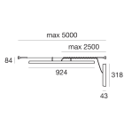 LINEA LIGHT - LIRA TES.L900 31W CORTEN