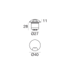 LINEA LIGHT - ALCOR_R1 316 4 1L 1,5W 500MA 18 8