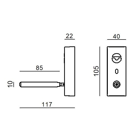 LINEA LIGHT - KIT MONOCAVO B.CO RAG