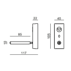 LINEA LIGHT - KIT MONOCAVO B.CO RAG