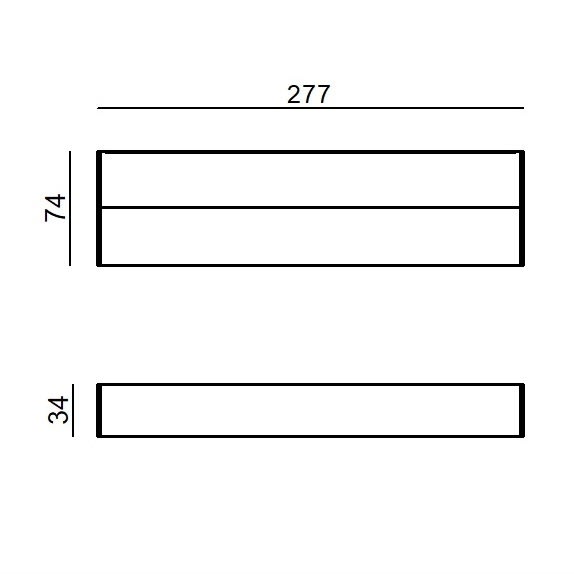 LINEA LIGHT - IOTA M.CAV L280 13W NERO 2700K