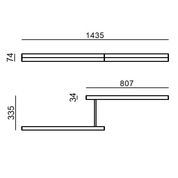 LINEA LIGHT - IOTA 300 MOD.Z 58W B.CO 2700K