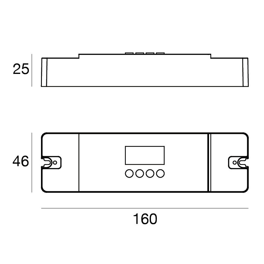 LINEA LIGHT - CONTROL.SPI 2048 CH 4 PORTE 12-24V