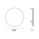 LINEA LIGHT - DIFF. MODODC D.60 TRASPARENTE