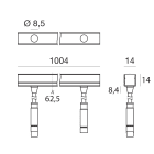 LINEA LIGHT - RUBBER DI. 1M 16W/M R90 2000-6000K