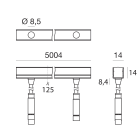 LINEA LIGHT - RUBBER DI.WH.5M 48V 10W/M R90 2700K
