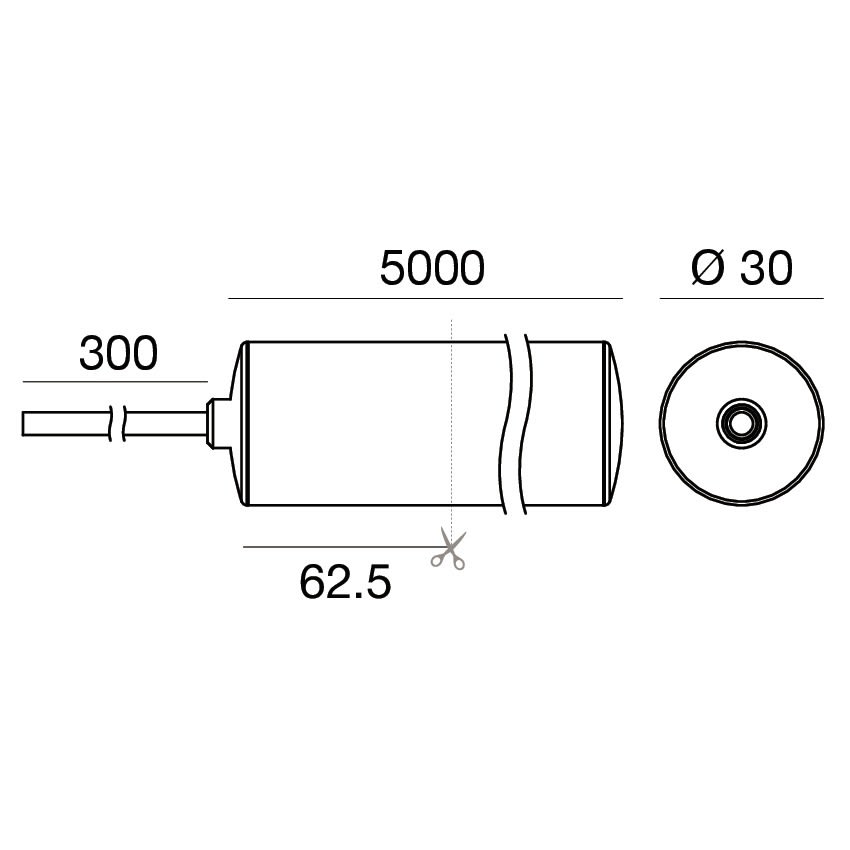 LINEA LIGHT - RUBBER O WH 5M 12W/M R90 4000K