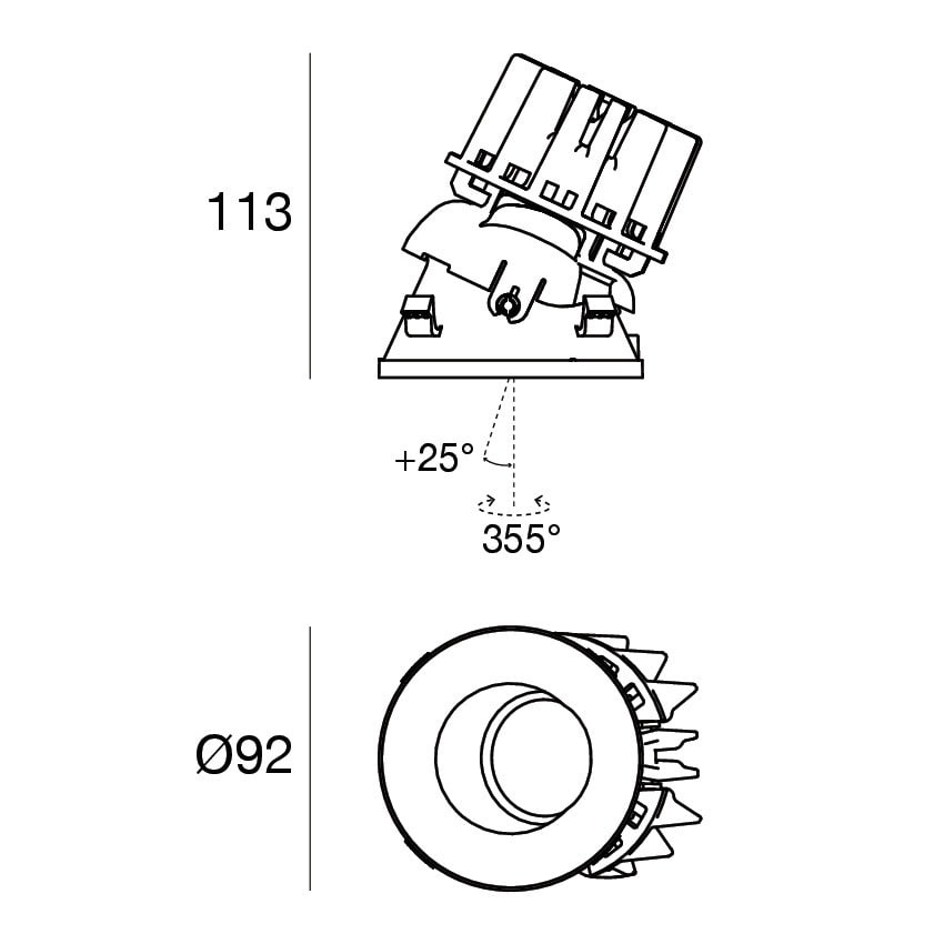 LINEA LIGHT - EPITAX-RJ EVO D.92 14WDC CL3 WF