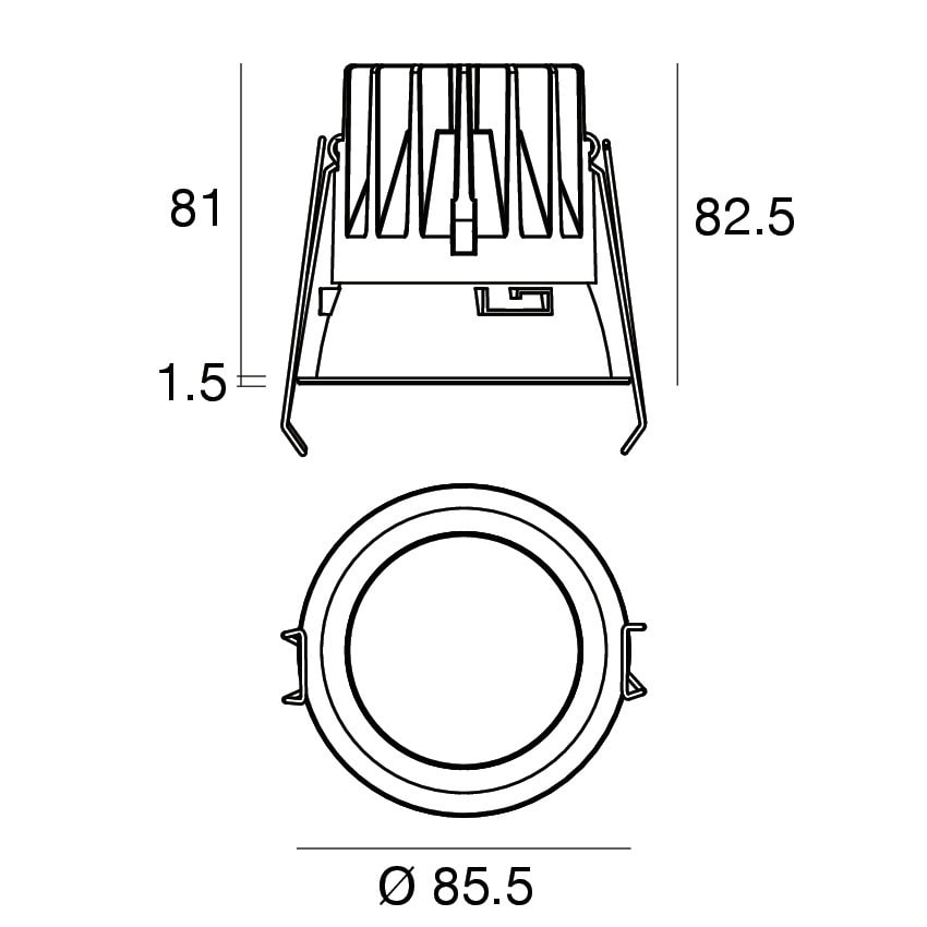 LINEA LIGHT - MODOC 2 INC. 10WDC C/FLANGIA D.86