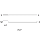 LINEA LIGHT - INK STRIP HI-FLUX 12,6W/M 2,5M 27K