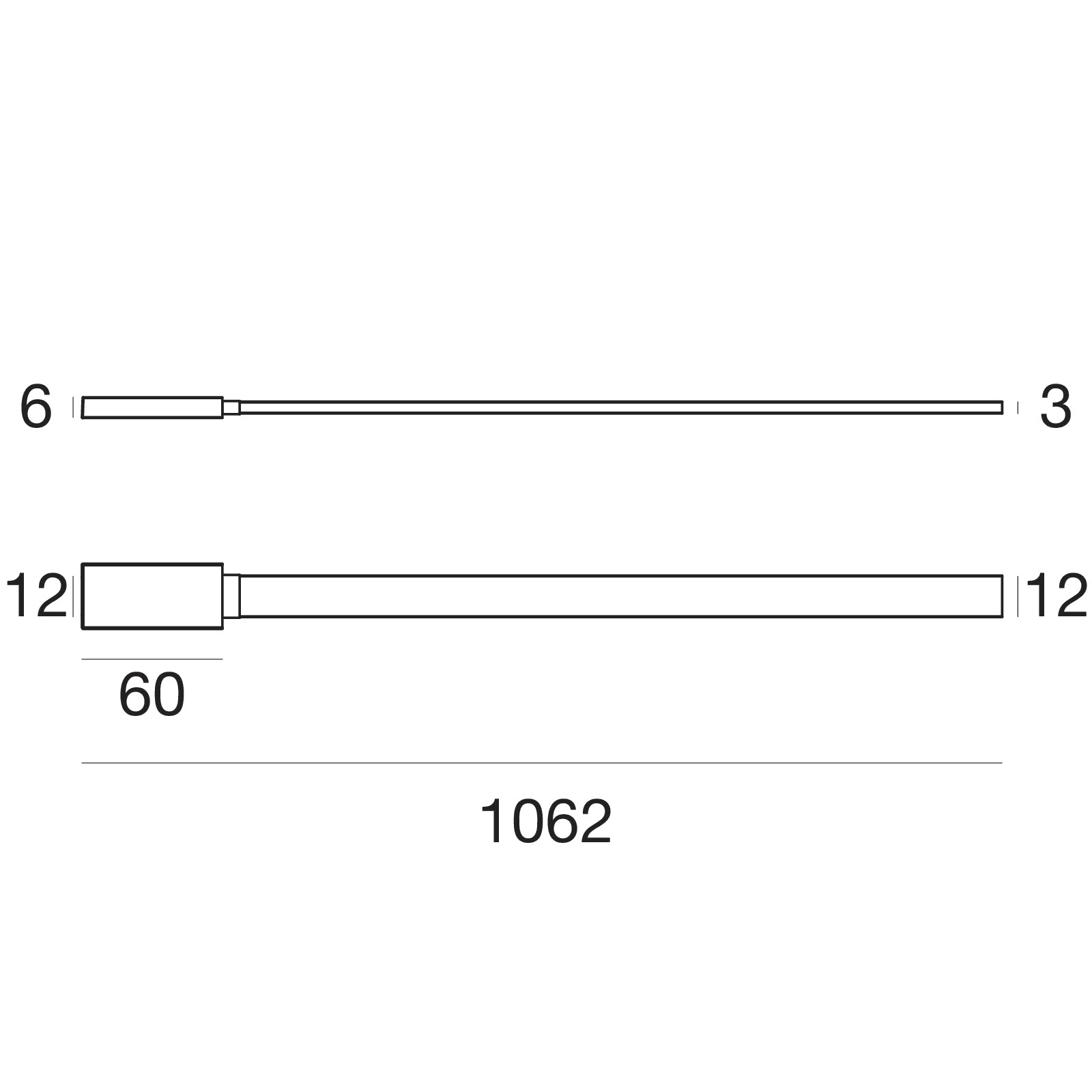 LINEA LIGHT - INK STRIP HI-FLUX 12,6W/M 1M 30K