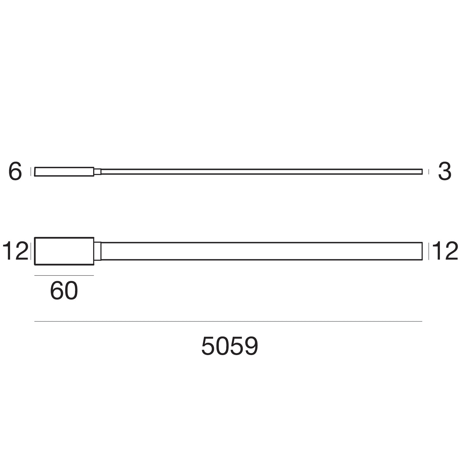 LINEA LIGHT - INK STRIP HI-FLUX 12,6W/M 5M 30K