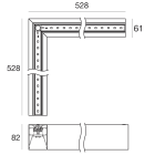 LINEA LIGHT - ROLLIP60-MP 44 SOSP. BI-EM. ANG WH