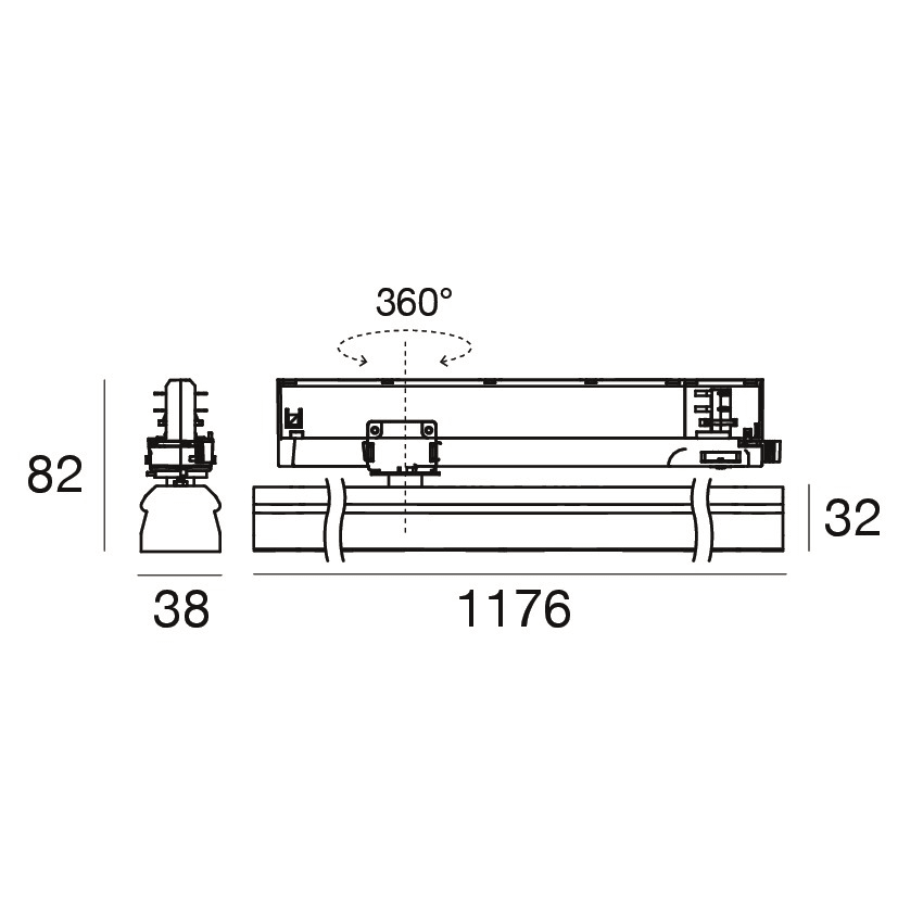 LINEA LIGHT - ROLLIP35_T 2 L1176 25WDC ON/OFF BB