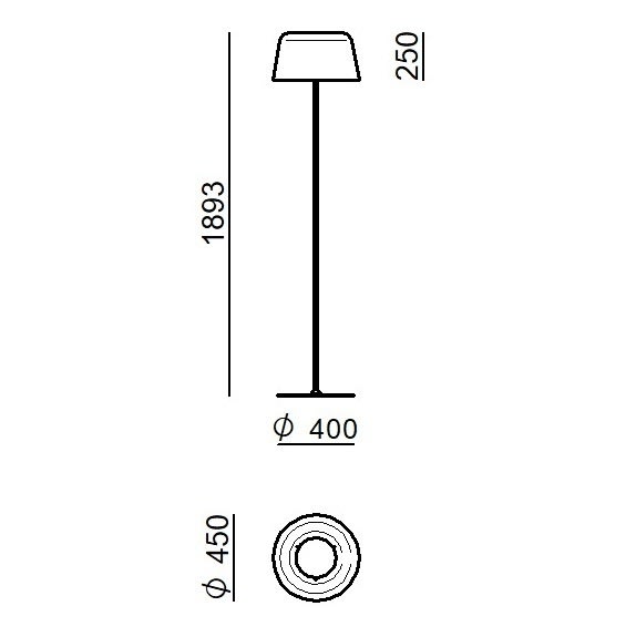 LINEA LIGHT - DELFI PIANT. STEEL BLUE 2700K PUSH