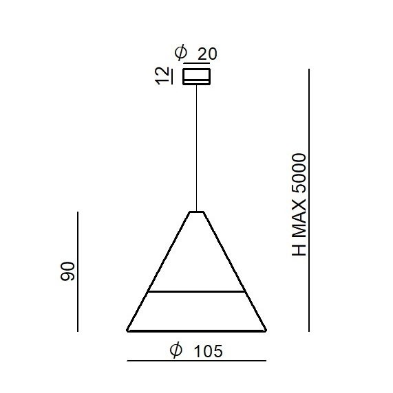 LINEA LIGHT - VERDI SOSP.24V S/ALIM. WH 2700K