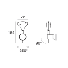 LINEA LIGHT - ANDROMEDA SPOT GZ10 163X87 B.CO RAG TR4304-4R