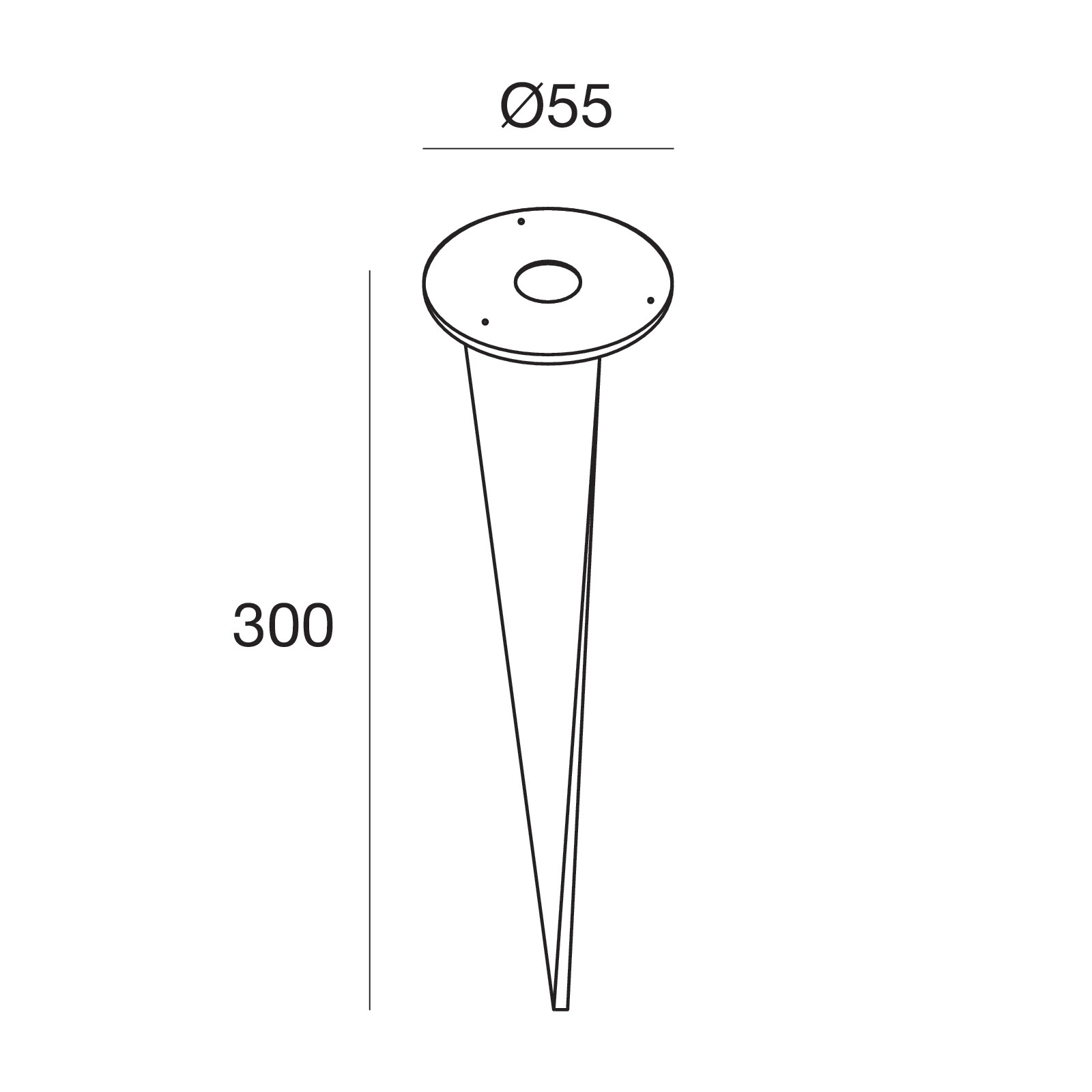 LINEA LIGHT - PICCHETTO AISI304 BUZZER D60