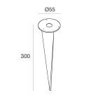 LINEA LIGHT - PICCHETTO AISI304 BUZZER D60