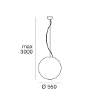 LINEA LIGHT - OH! D550 SOSP.IP65 E27 46W PL.NAT.