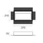 LINEA LIGHT - Lampada a parete | 39 topLED 7.5 W DC 180 mA