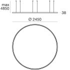 LINEA LIGHT - Sospensione | 27 topLED 114 W DC 24 V