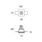 LINEA LIGHT - Downlights | 1 x powerLED 2 W DC 630 mA